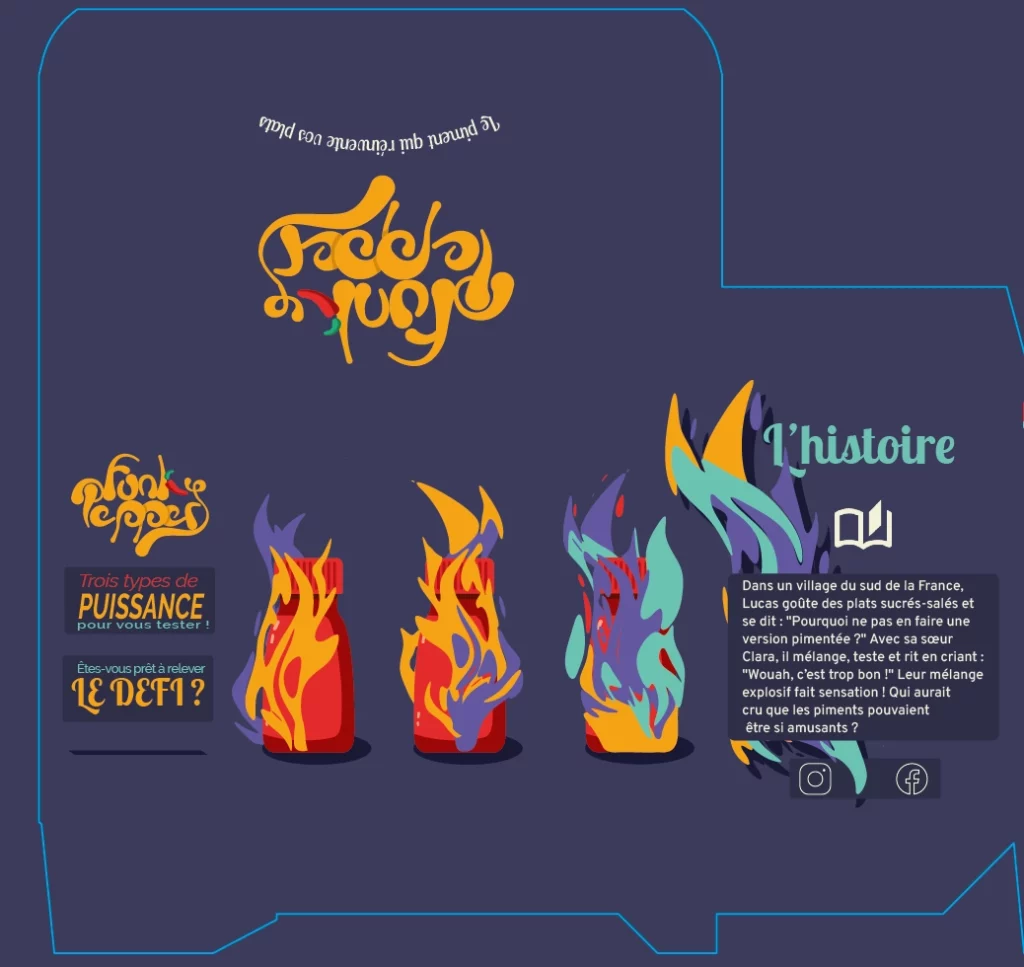 Packaging projet Funky Pepper
