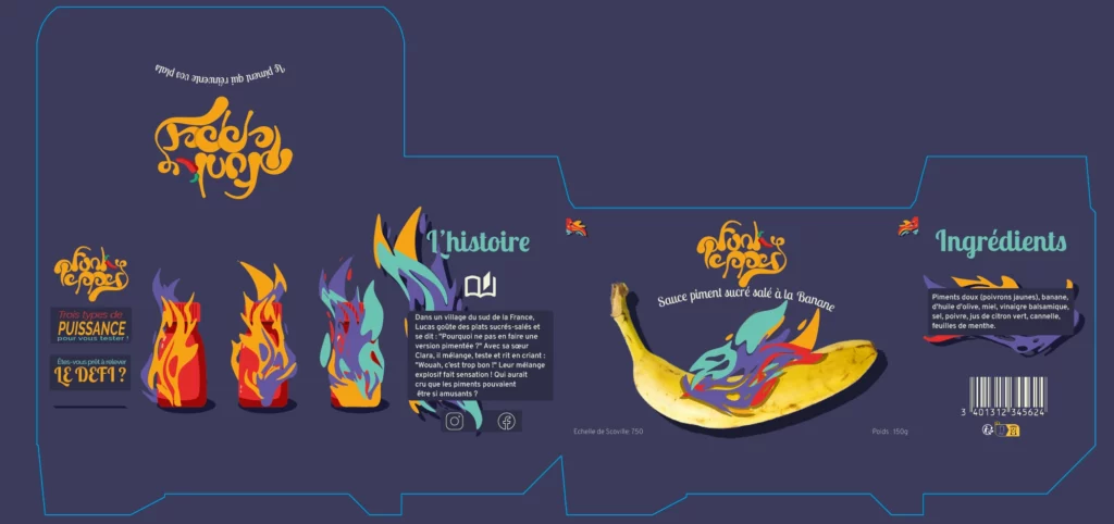 Packaging projet Funky Pepper